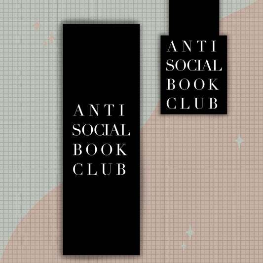 ANTI-SOCIAL BOOK CLUB - BOOKMARK - Tanyprint