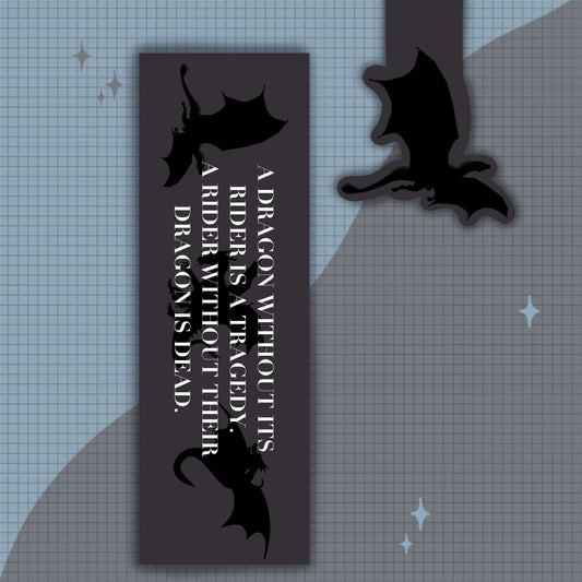 A DRAGON WITHOUT ITS RIDER - BOOKMARK - Tanyprint