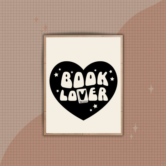 BOOK LOVER - ART PRINT - Tanyprint