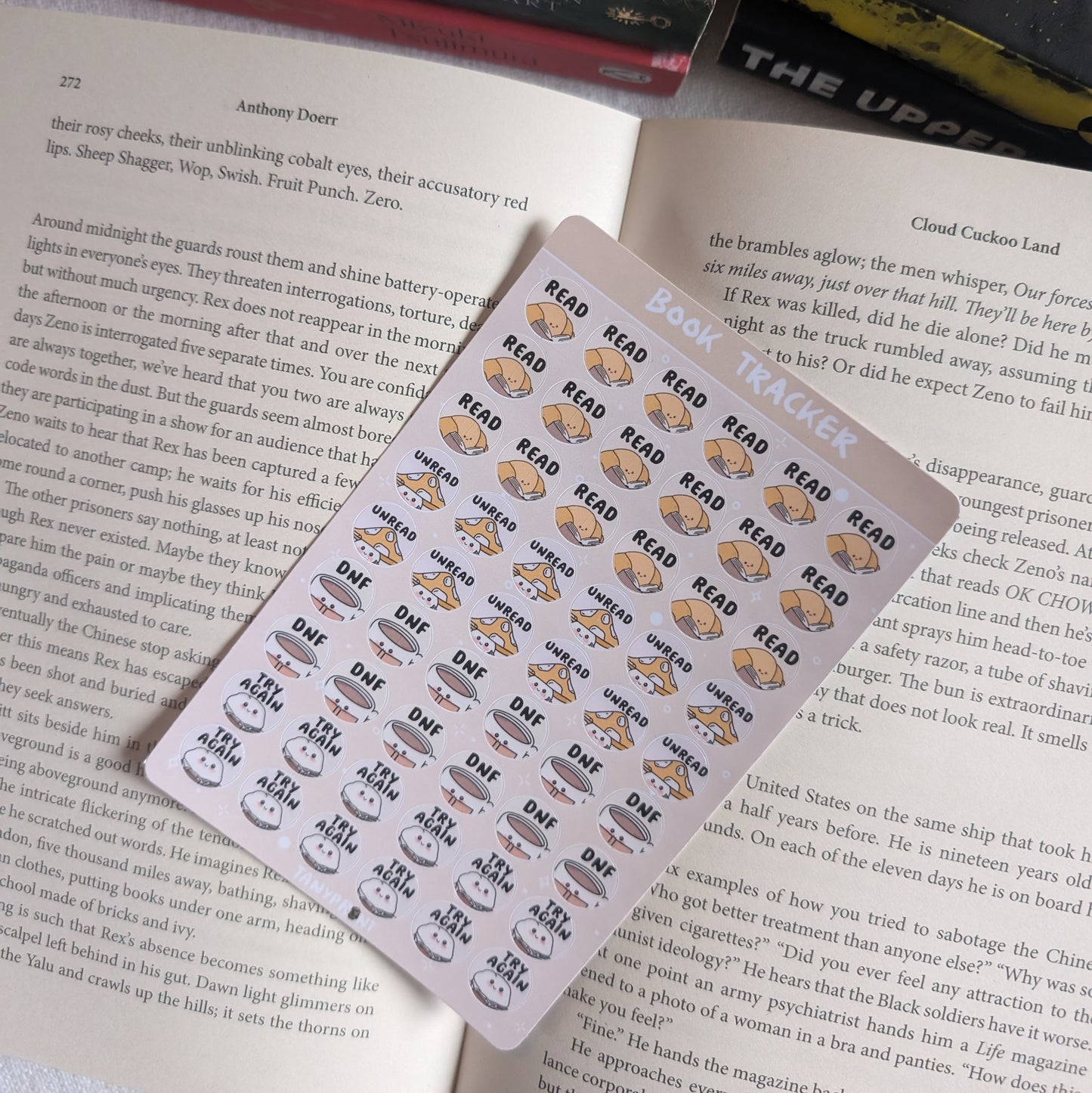 BOOK TRACKER - STICKER SHEET