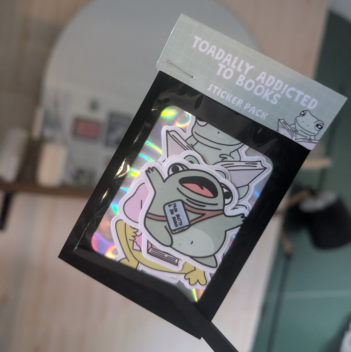 TOADALLY ADDICTED TO BOOKS - STICKER PACK