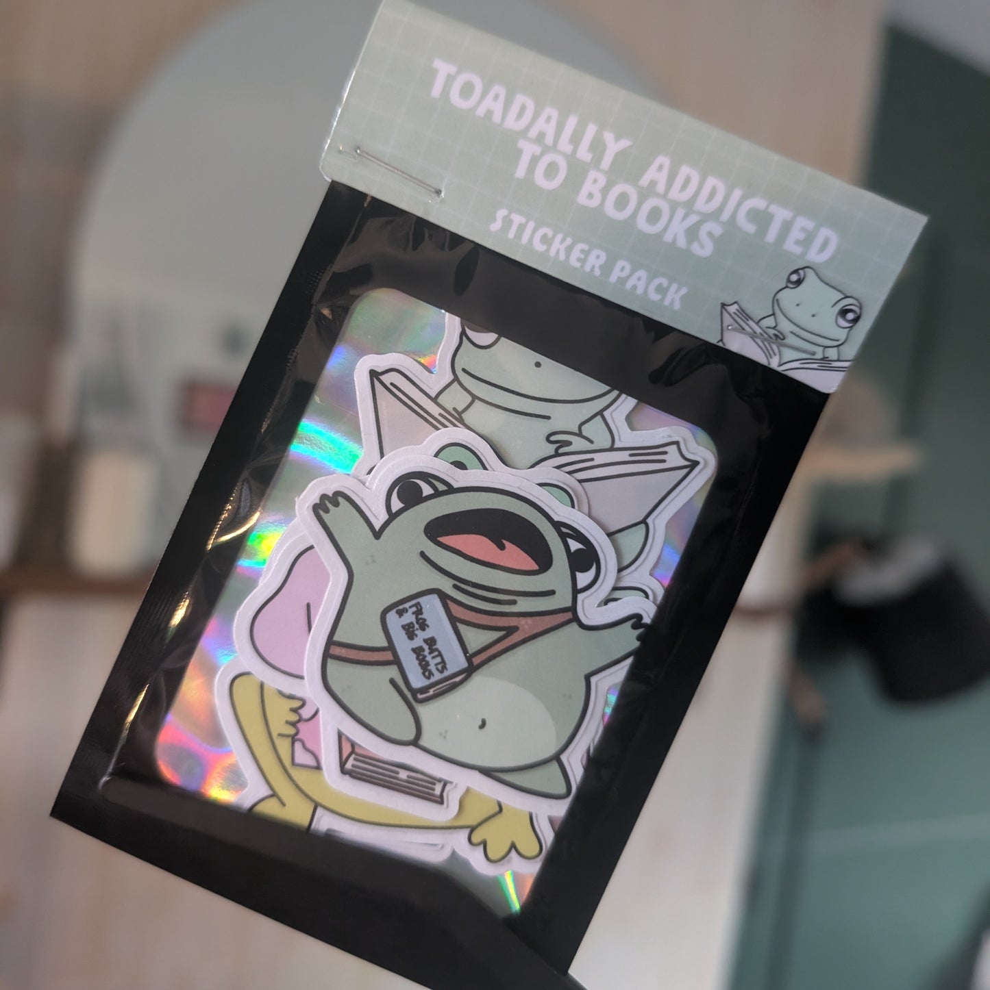 TOADALLY ADDICTED TO BOOKS - STICKER PACK