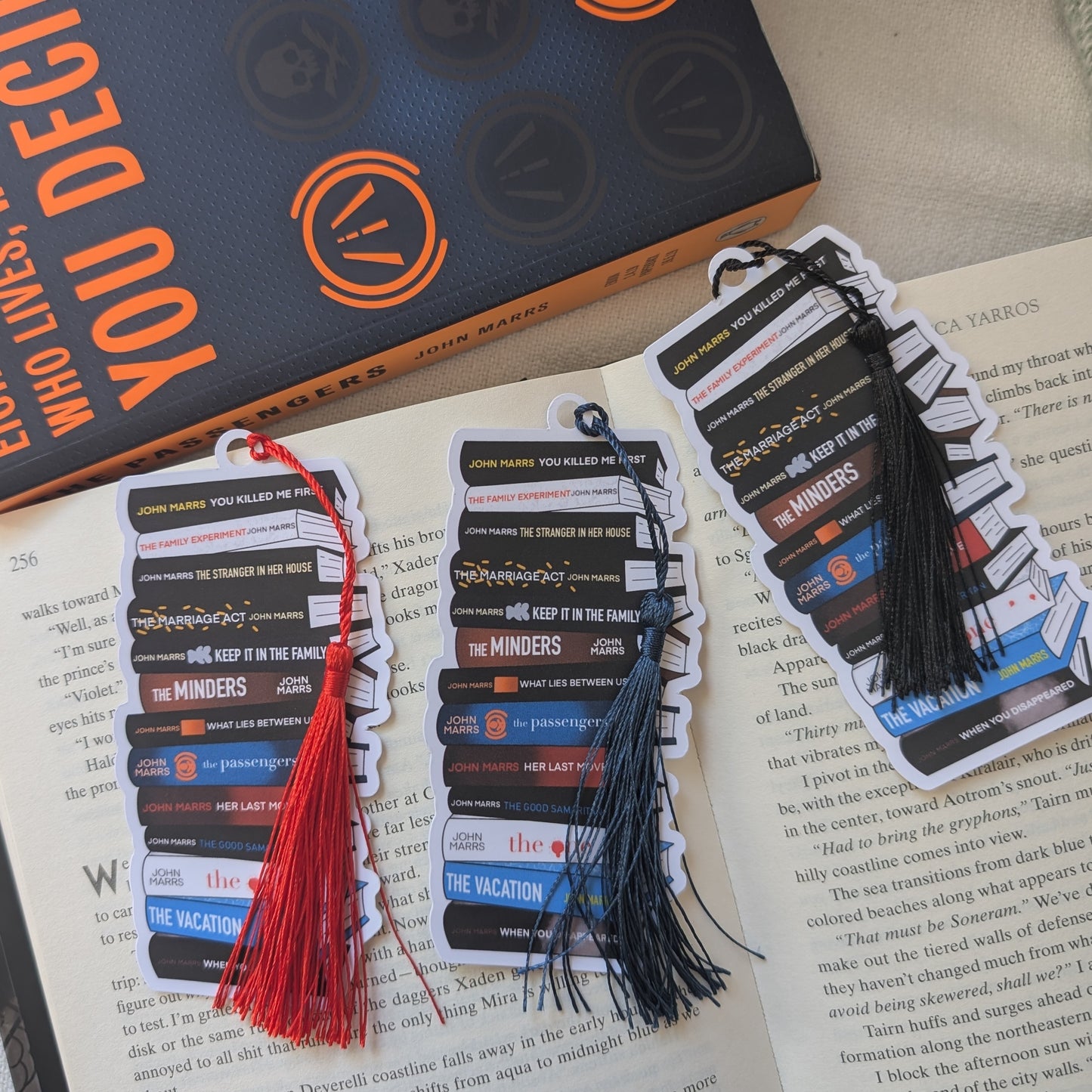JOHN MARRS BOOK STACK - BOOKMARK