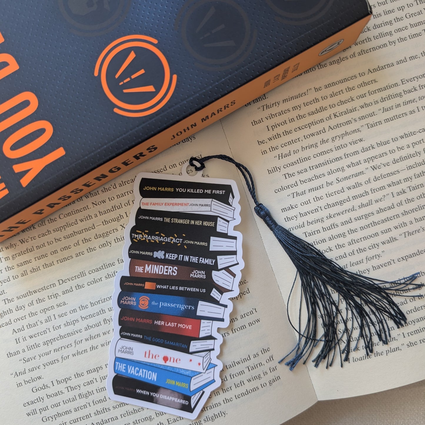 JOHN MARRS BOOK STACK - BOOKMARK