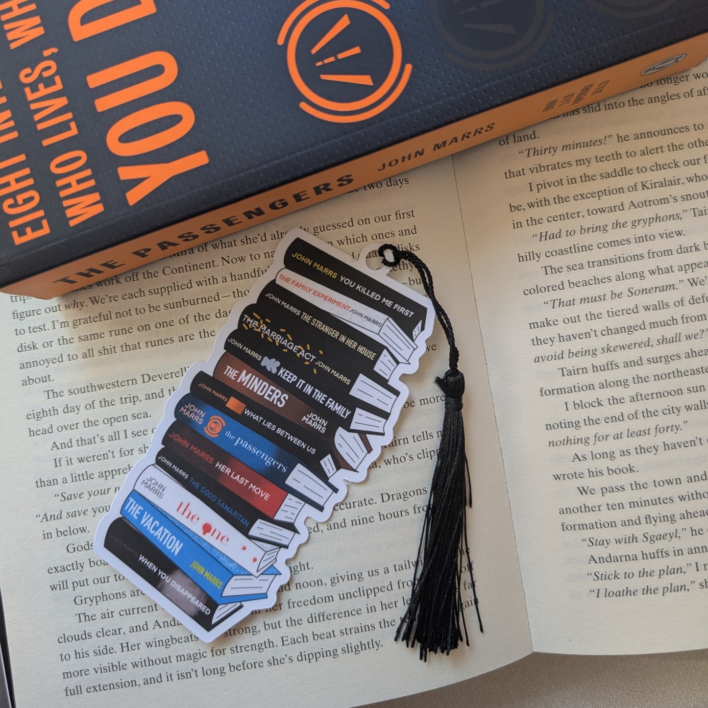 JOHN MARRS BOOK STACK - BOOKMARK