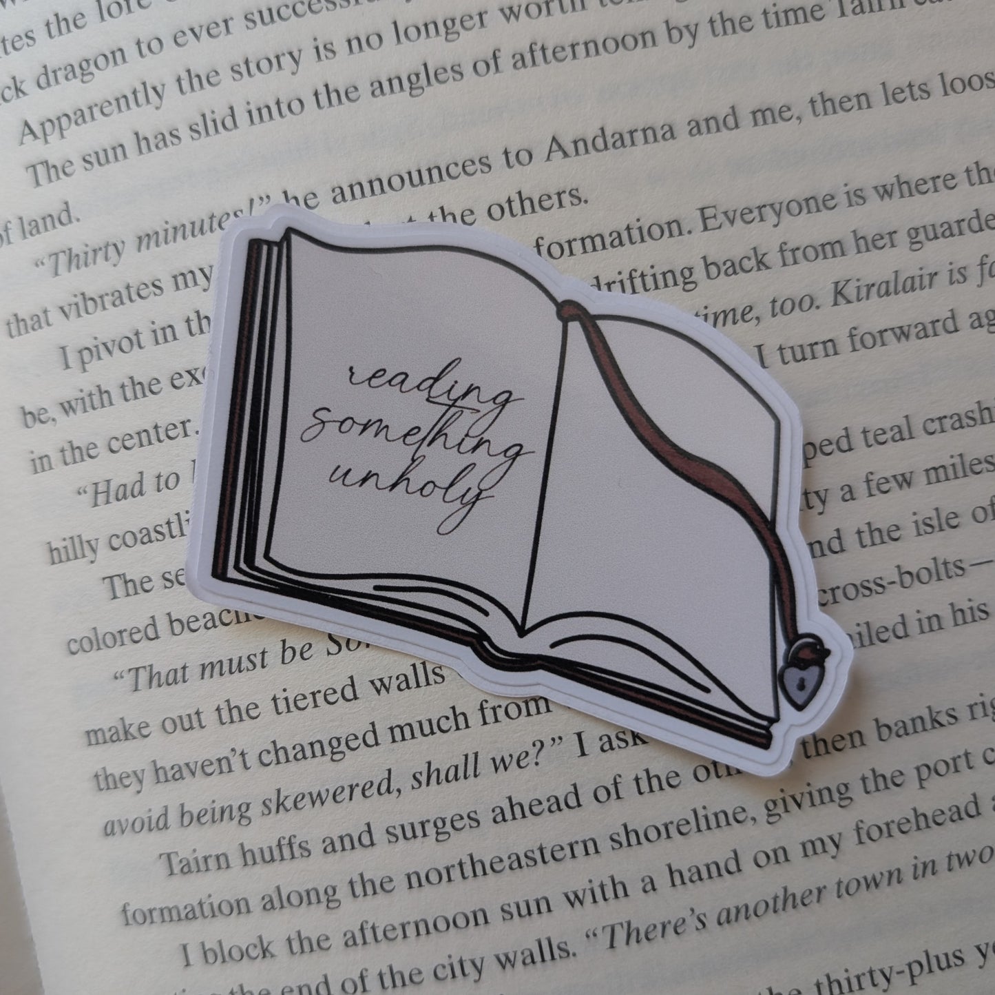 READING SOMETHING UNHOLY - STICKER