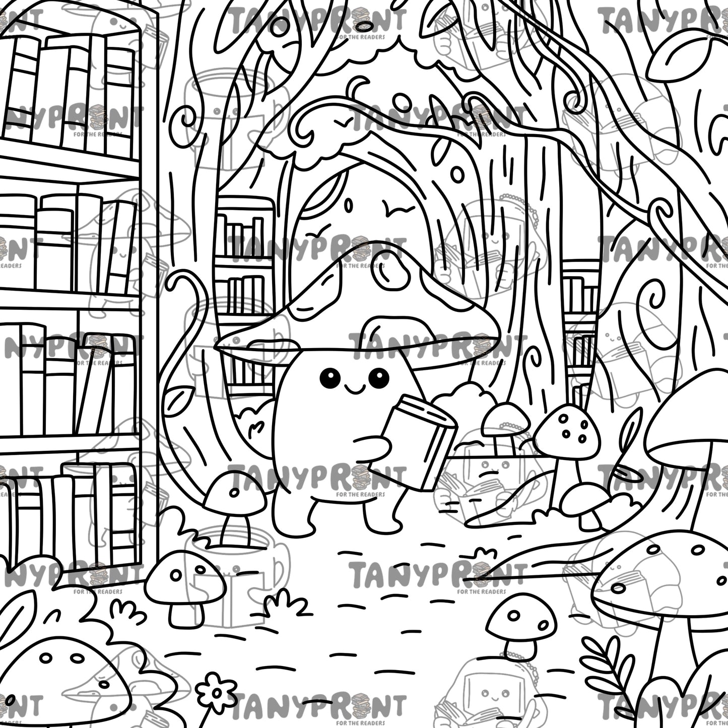 BOOK FRIENDS - COLOURING BOOK (DIGITAL DOWNLOAD)