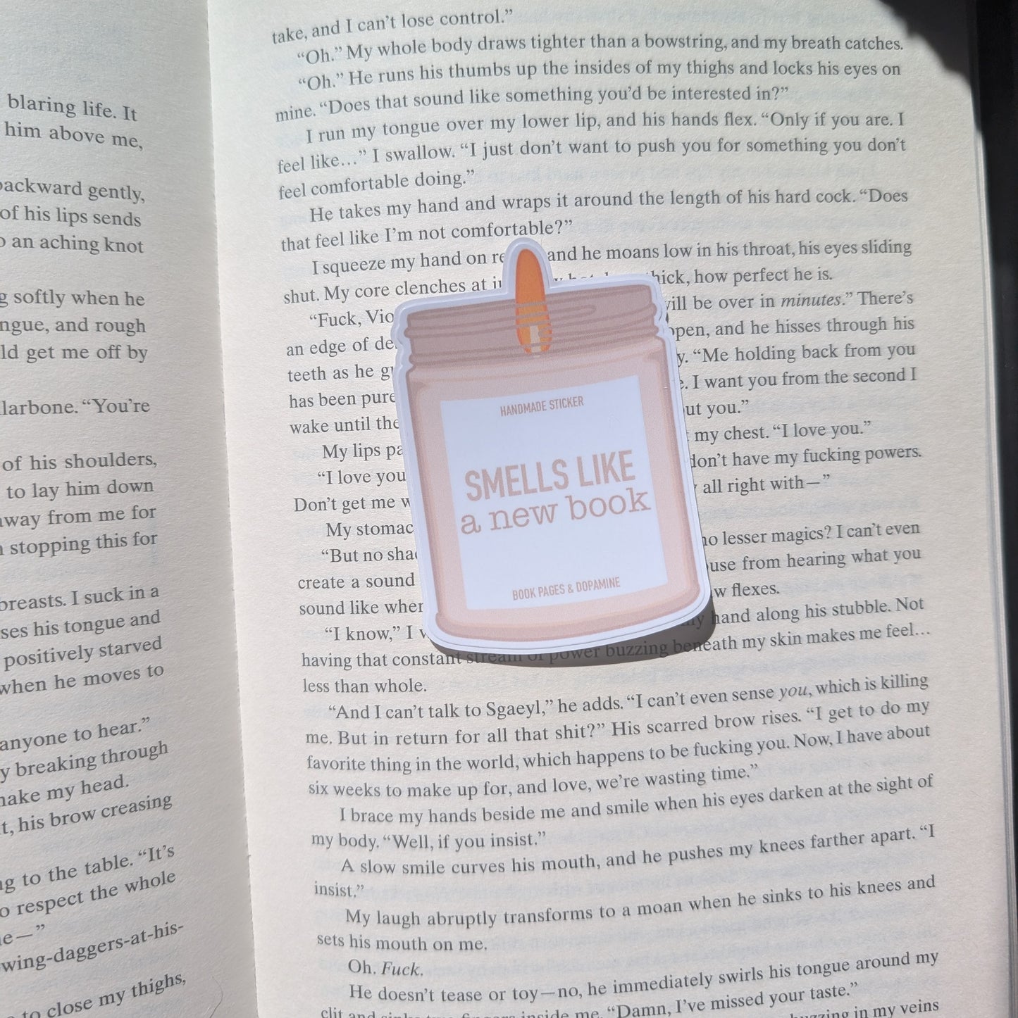 SMELLS LIKE A NEW BOOK - STICKER