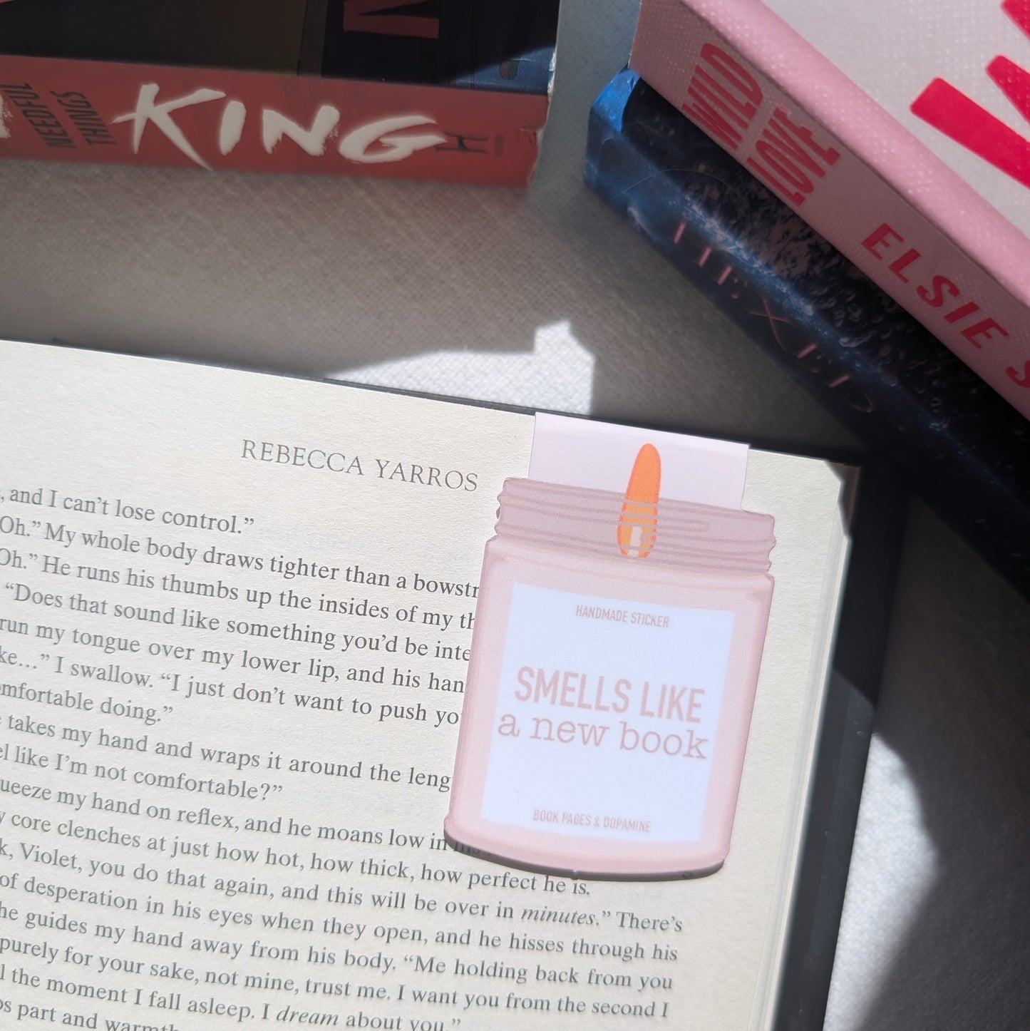 SMELLS LIKE A NEW BOOK - BOOKMARK