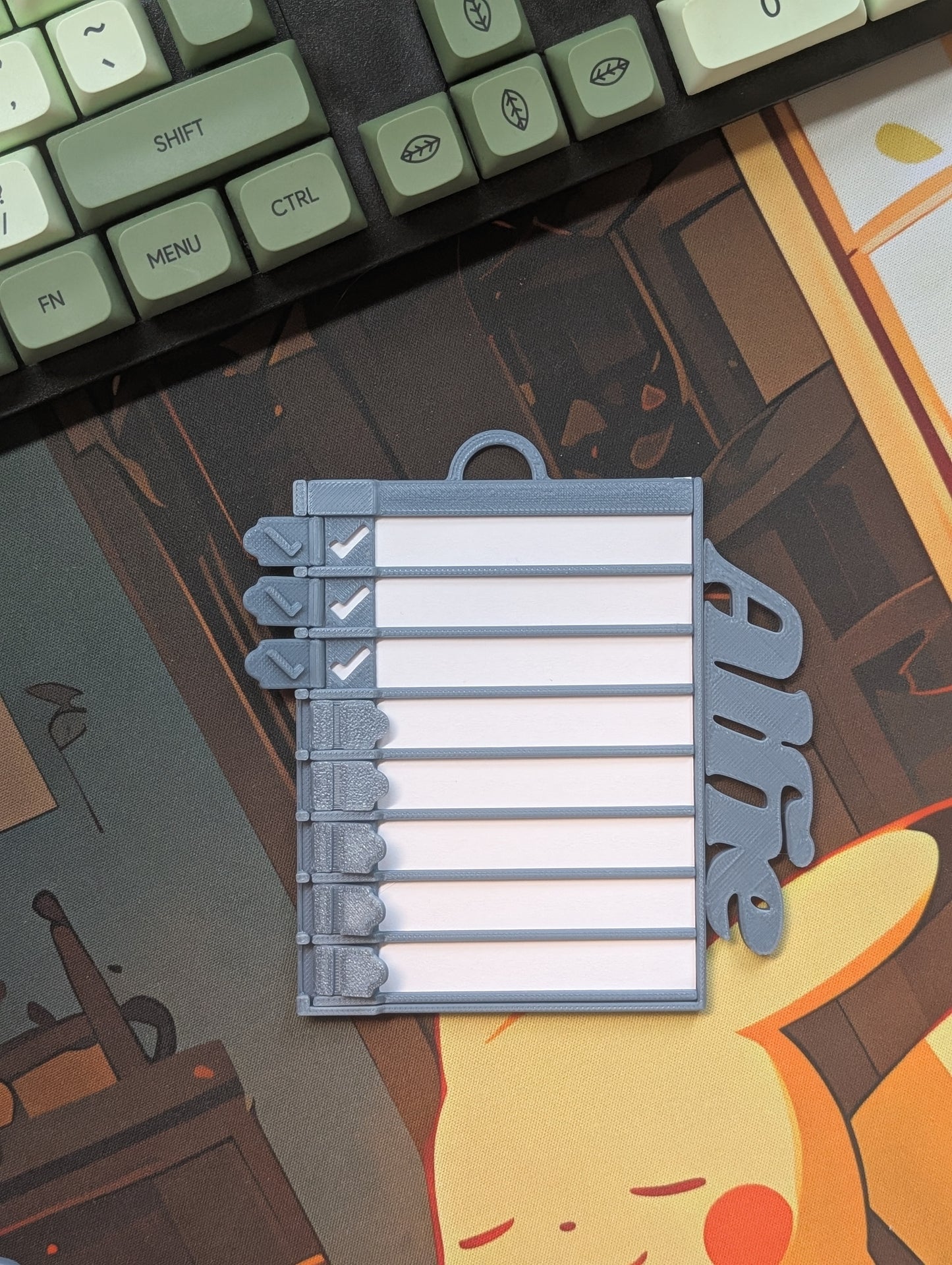CUSTOM CHECKLIST - 3D PRINTED