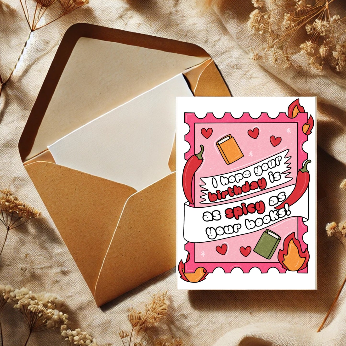 SPICY BIRTHDAY - GREETING CARD