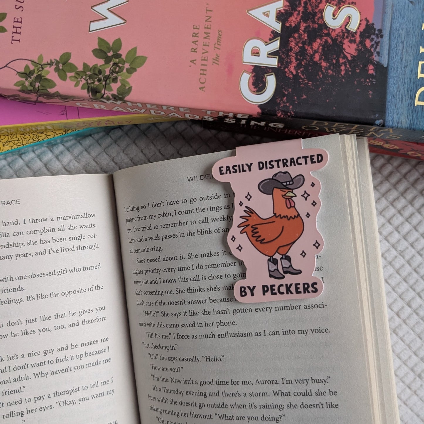 EASILY DISTRACTED BY PECKERS - BOOKMARK