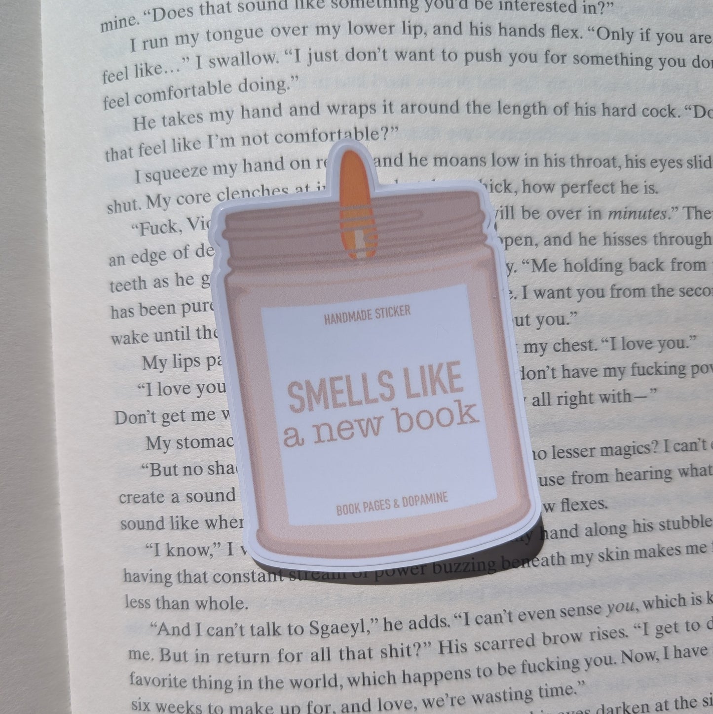 SMELLS LIKE A NEW BOOK - STICKER