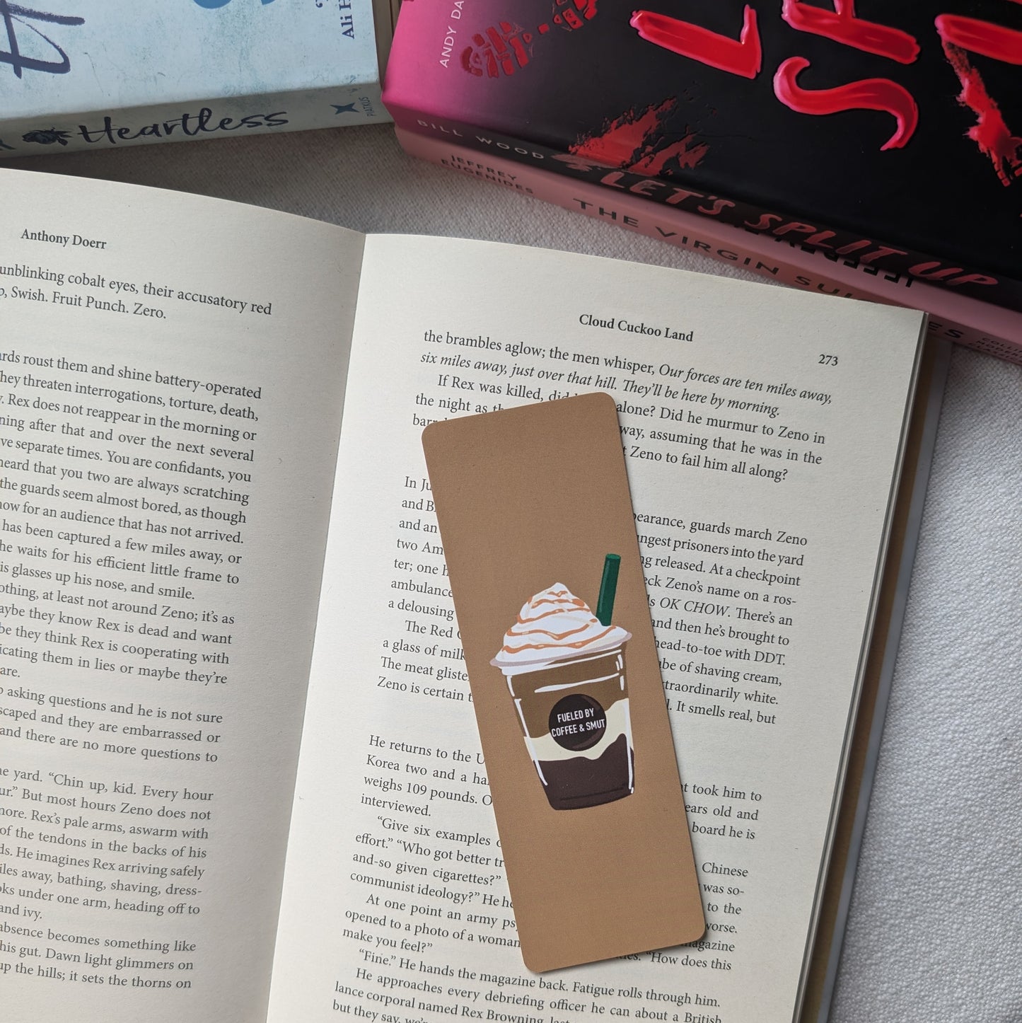 FUELED BY COFFEE & SMUT - BOOKMARK