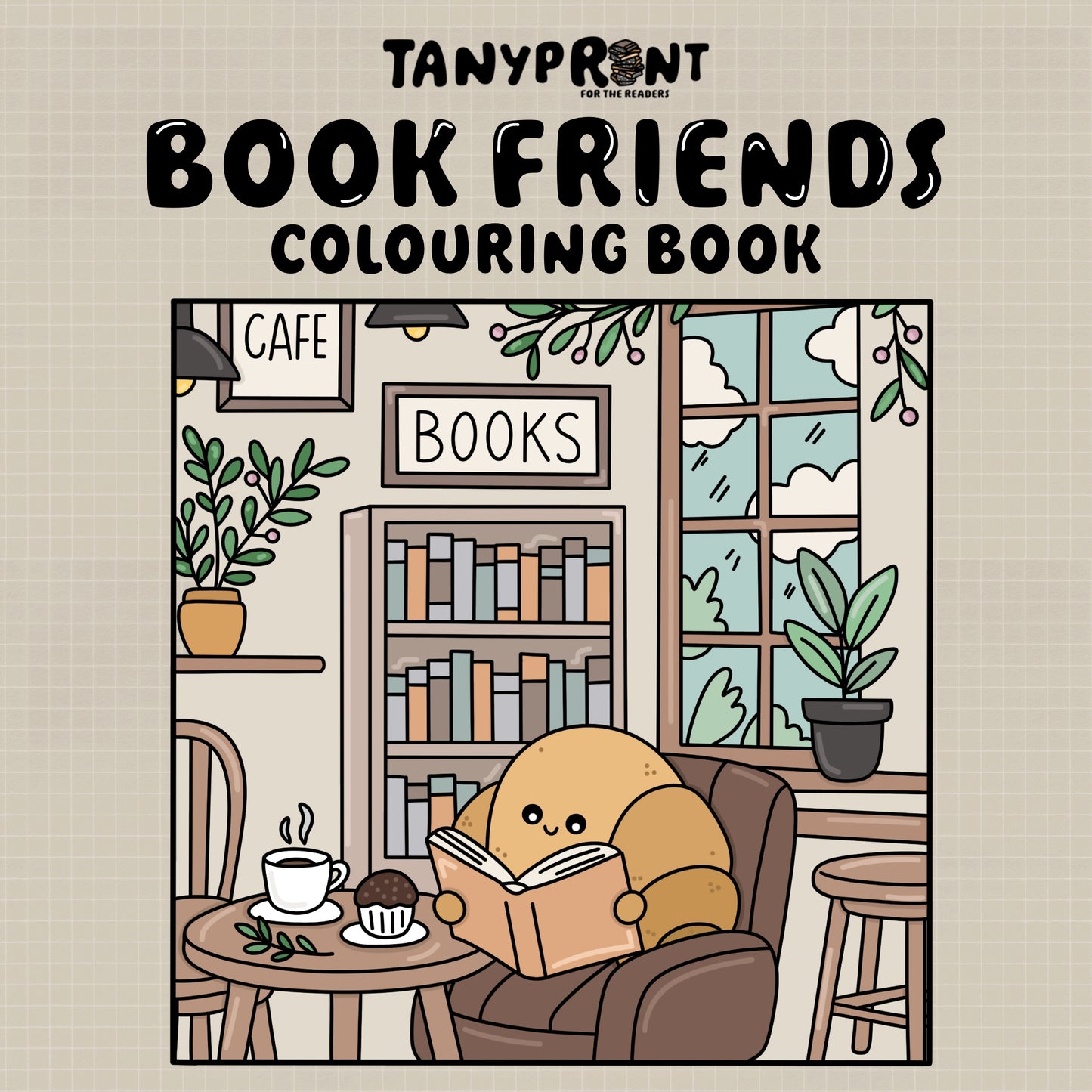 BOOK FRIENDS - COLOURING BOOK (DIGITAL DOWNLOAD)