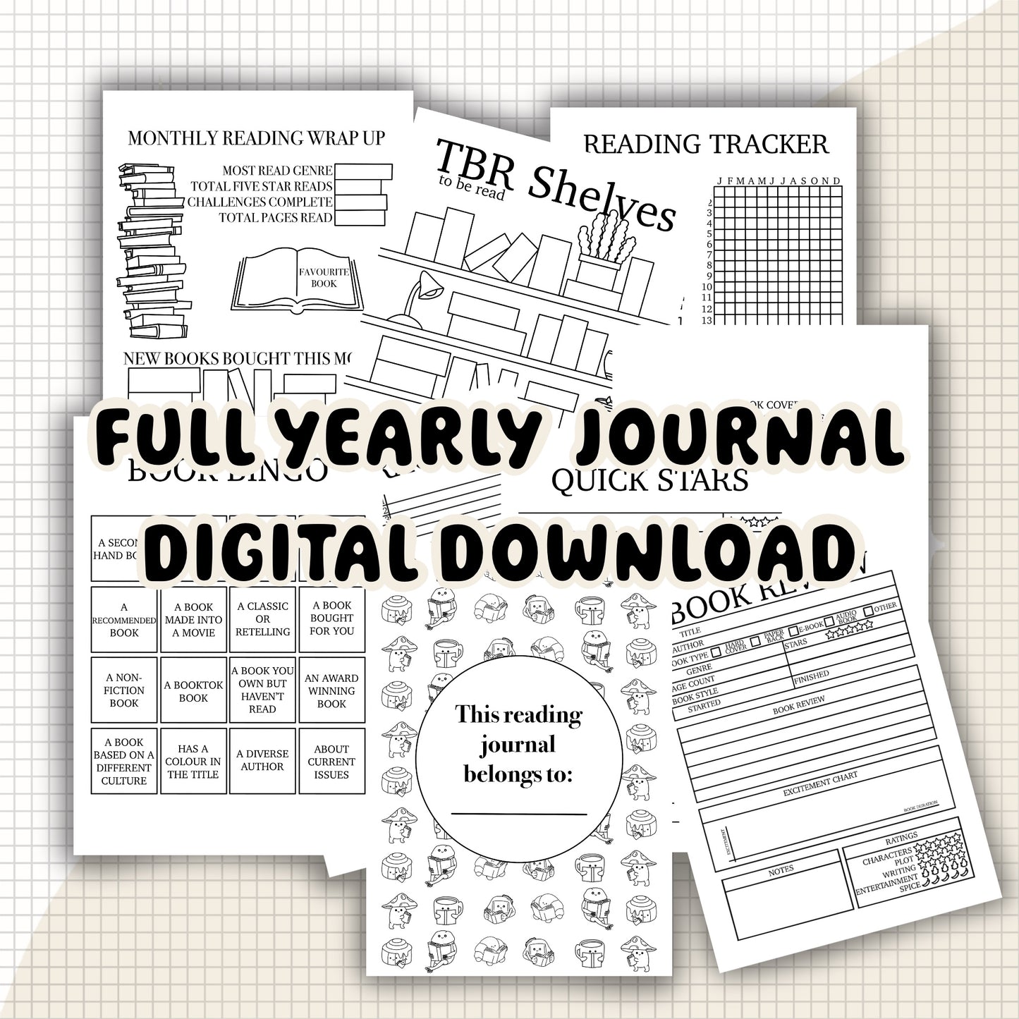 THE READING JOURNAL - YEARLY EDITION - DIGITAL DOWNLOAD