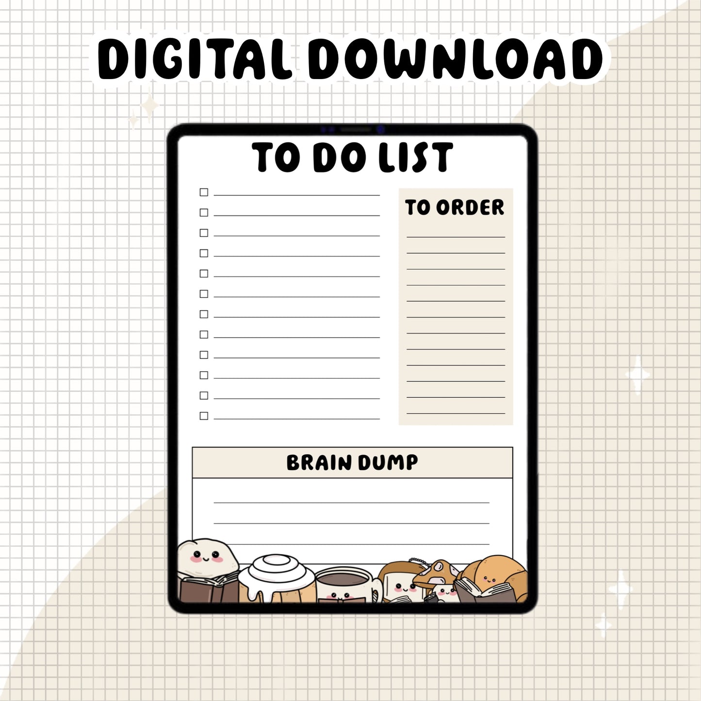 BOOK FRIENDS TO DO LIST - DIGITAL DOWNLOAD