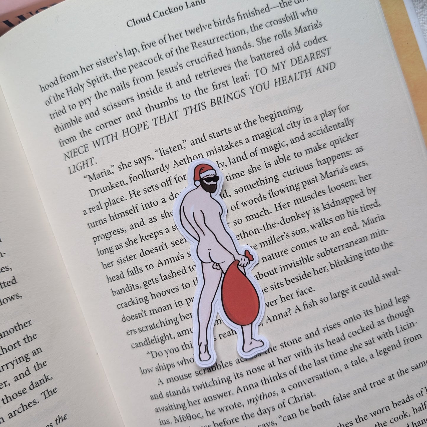 NAKED SANTA - STICKER