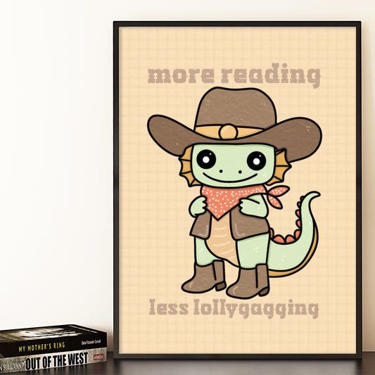 LESS LOLLYGAGGING - ART PRINT/ KINDLE INSERT