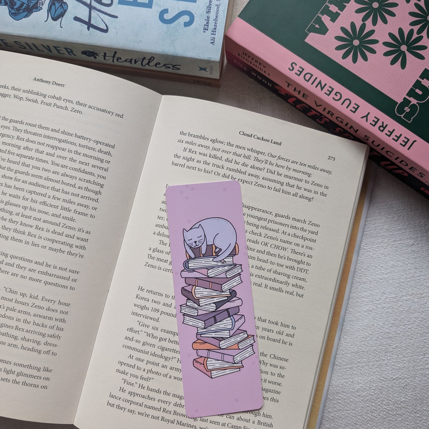 ROMANCE CAT STACK - BOOKMARK