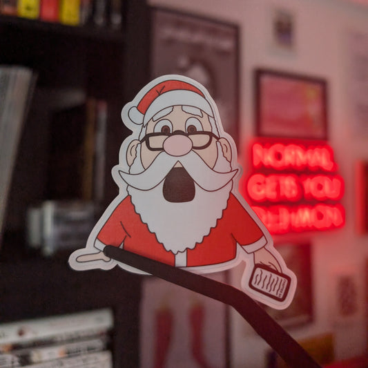 SANTAS KINDLE - STICKER