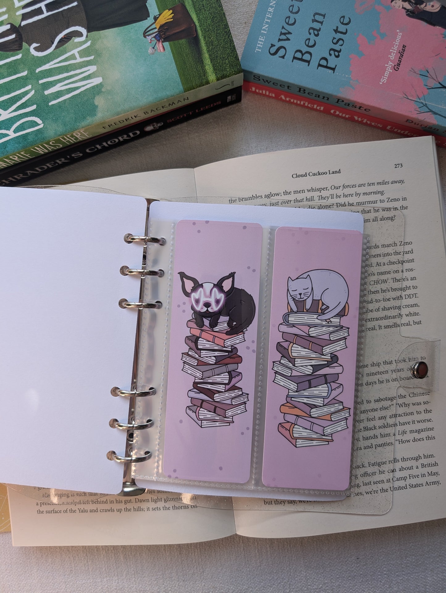 FLOWERS - BOOKMARK BINDER (+ 4 BOOKMARKS)