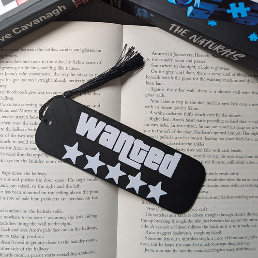 WANTED (GTA) - 3D PRINTED BOOKMARK