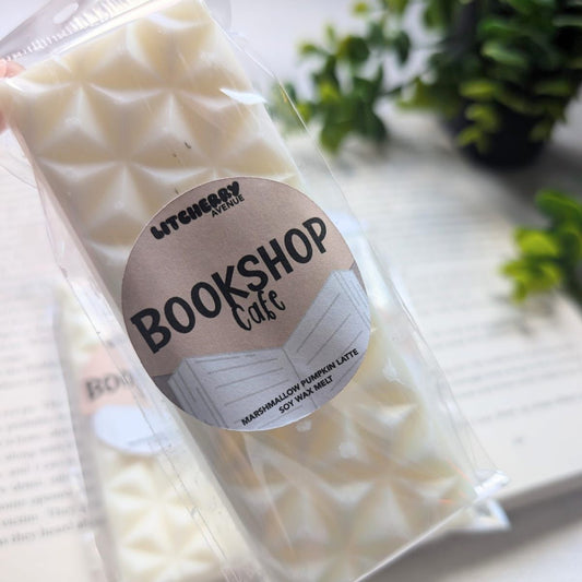 BOOK SHOP CAFE - SOY WAX MELTS | LITCHERRY AVENUE X TANYPRINT