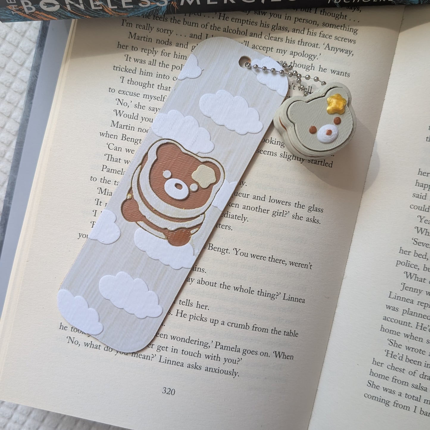 PANCAKE BEAR - 3D PRINTED BOOKMARK