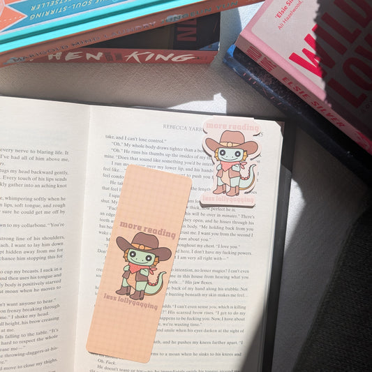 LESS LOLLYGAGGING - BOOKMARK