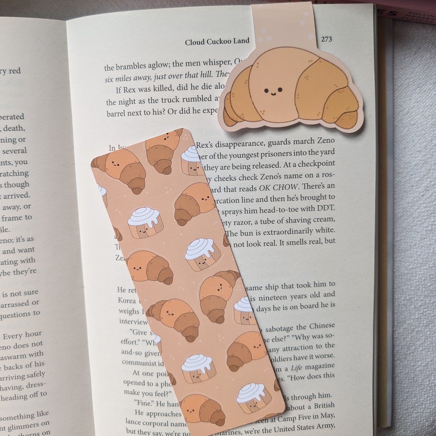 CROISSANT & CINNAMON ROLL - BOOKMARK