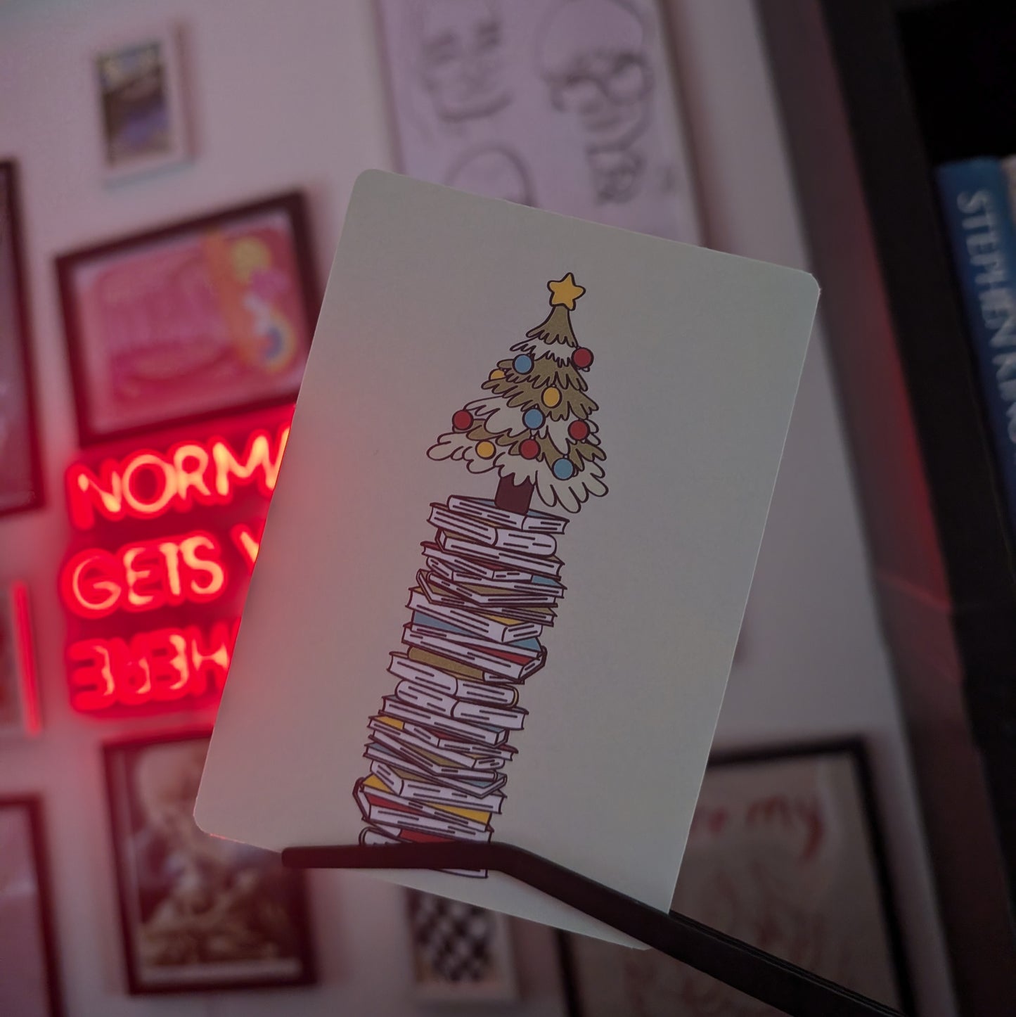 CHRISTMAS TREE STACK - ART PRINT/ KINDLE INSERT