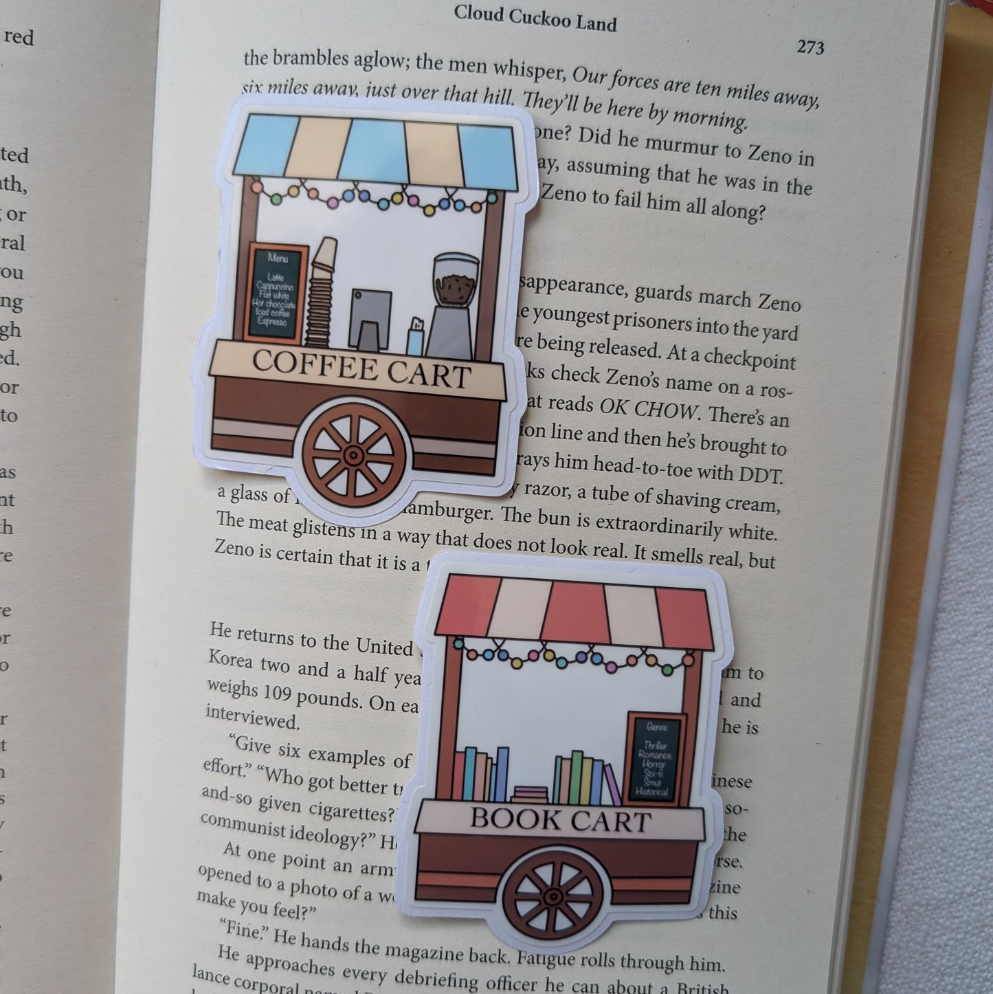 BOOK LOVERS CART - STICKER