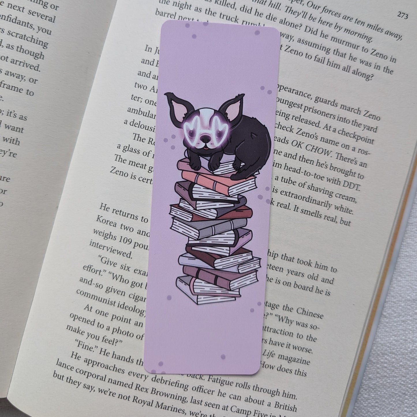 ROMANCE DOG STACK - BOOKMARK