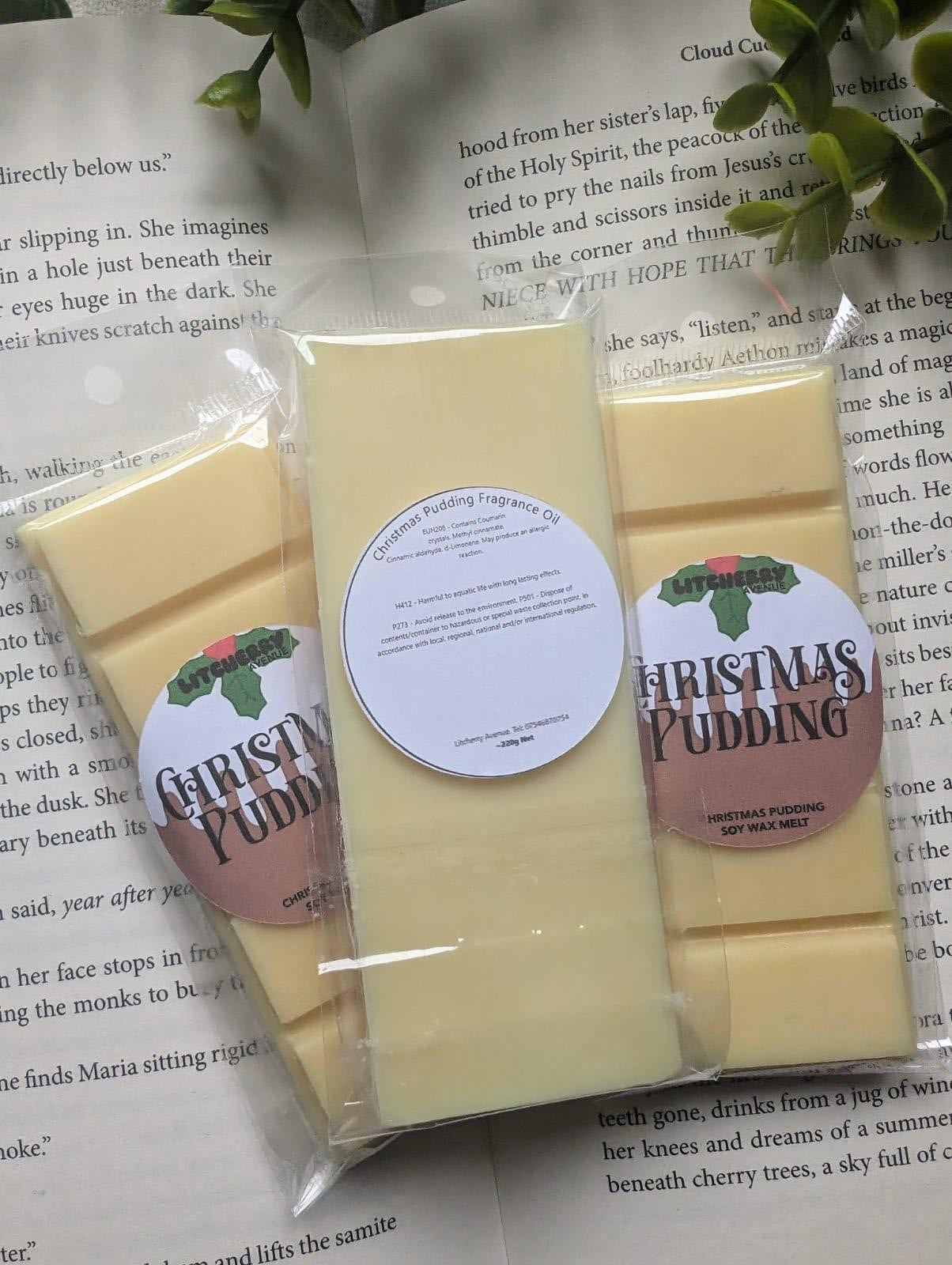 CHRISTMAS PUDDING - SOY WAX MELTS | LITCHERRY AVENUE X TANYPRINT