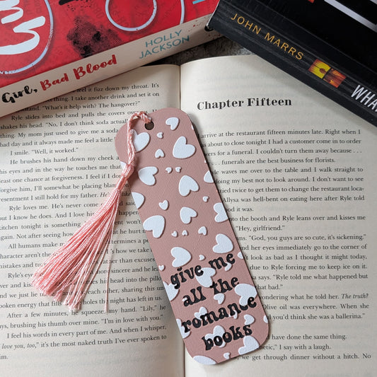 ROMANCE BOOKS - 3D PRINTED BOOKMARK