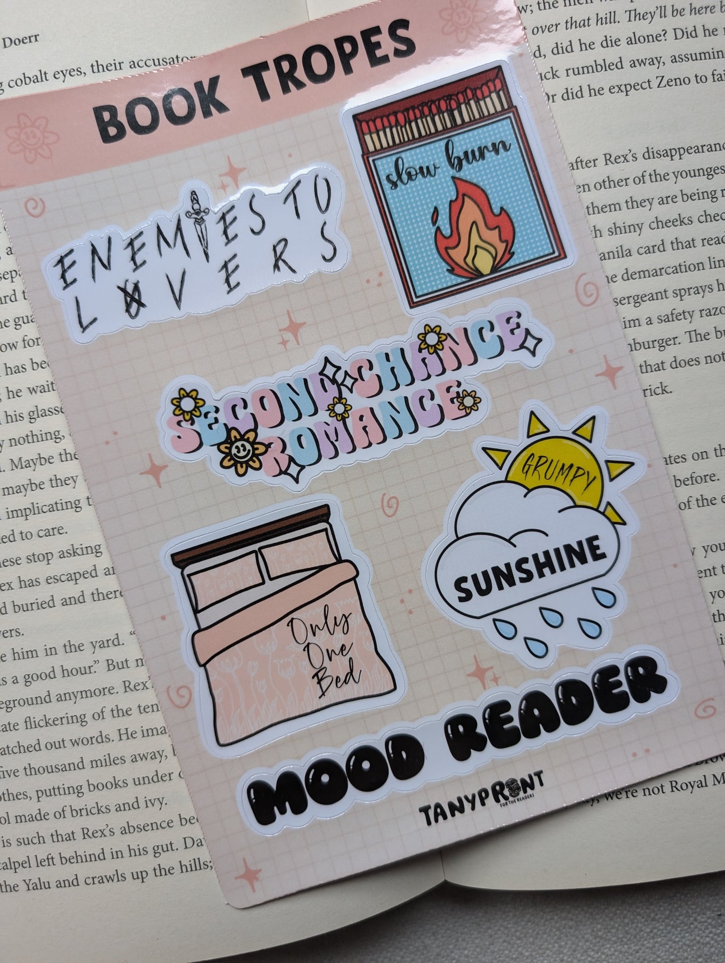 BOOK TROPES - STICKER SHEET