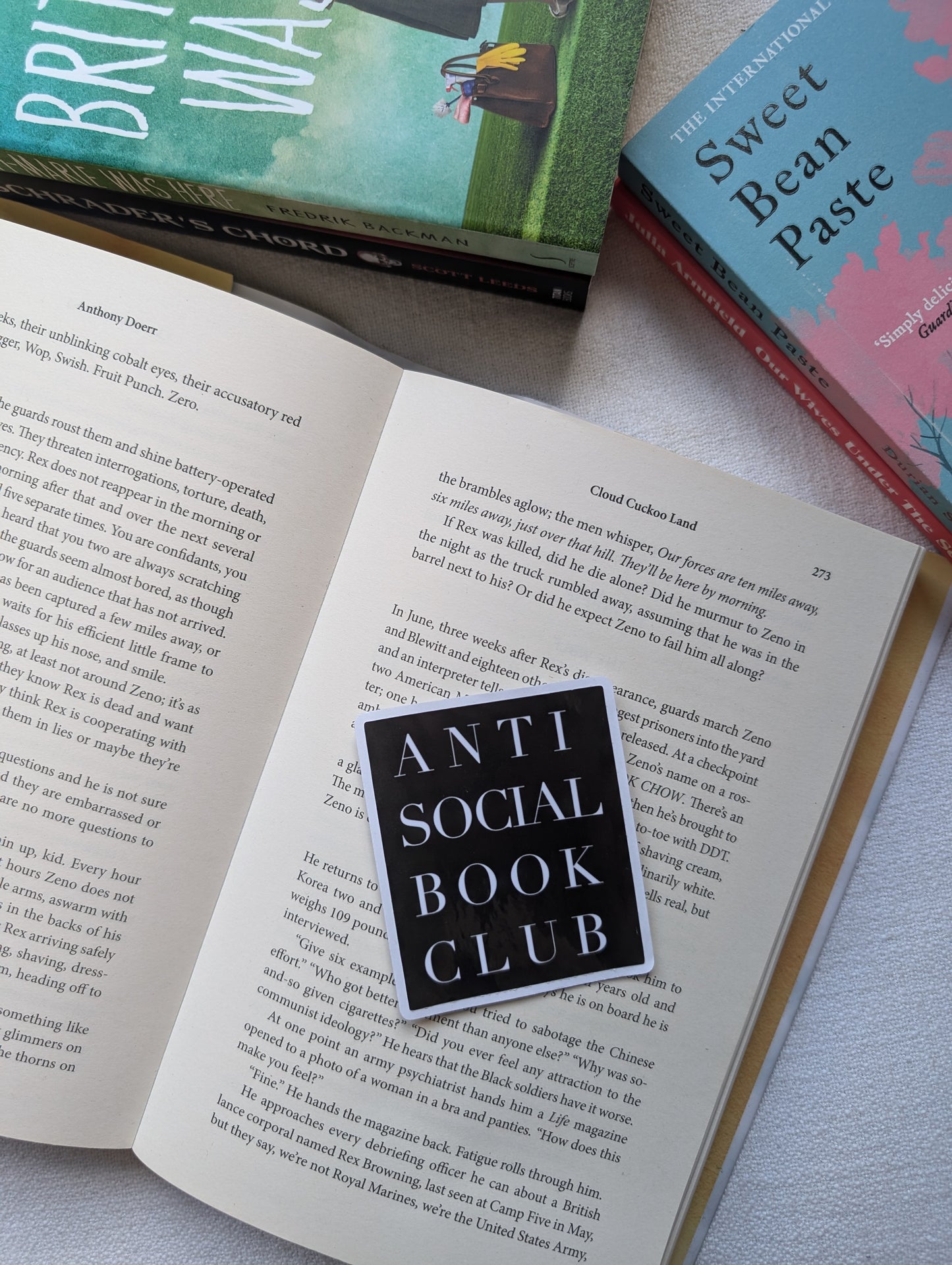 ANTI-SOCIAL BOOK CLUB - STICKER