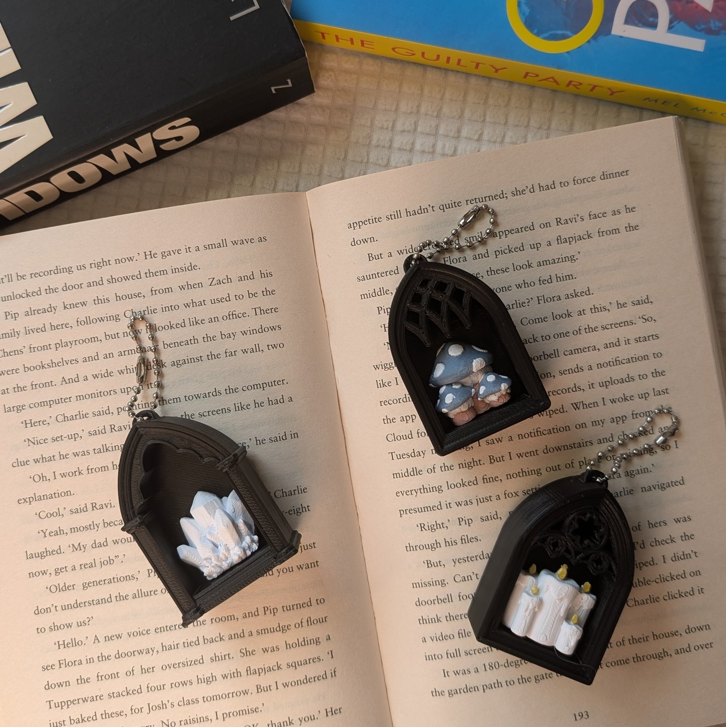 MINI BOOK NOOK CLICKER - KEYCHAINS