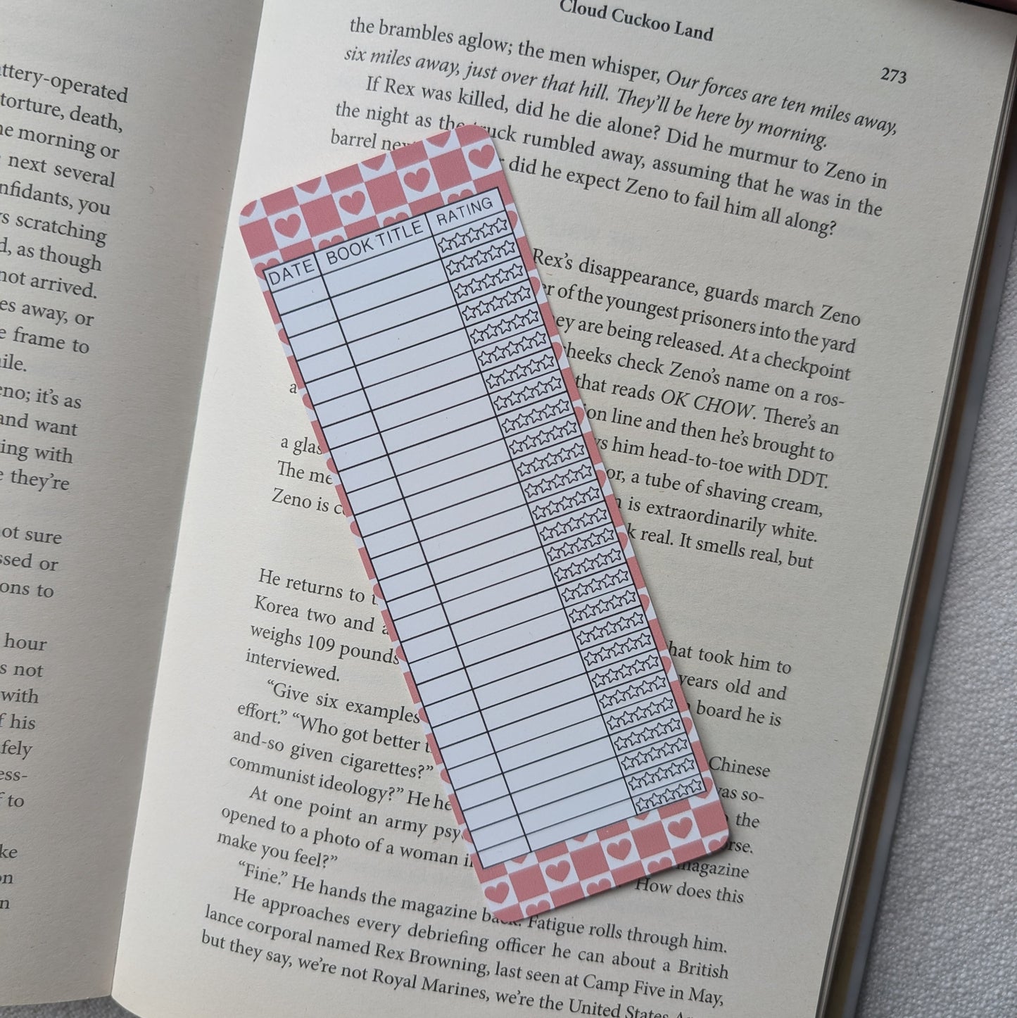 LOVER BOOK REVIEW - BOOKMARK