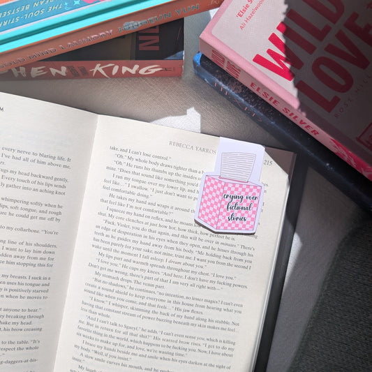 CRYING OVER FICTIONAL CHARACTERS - BOOKMARK