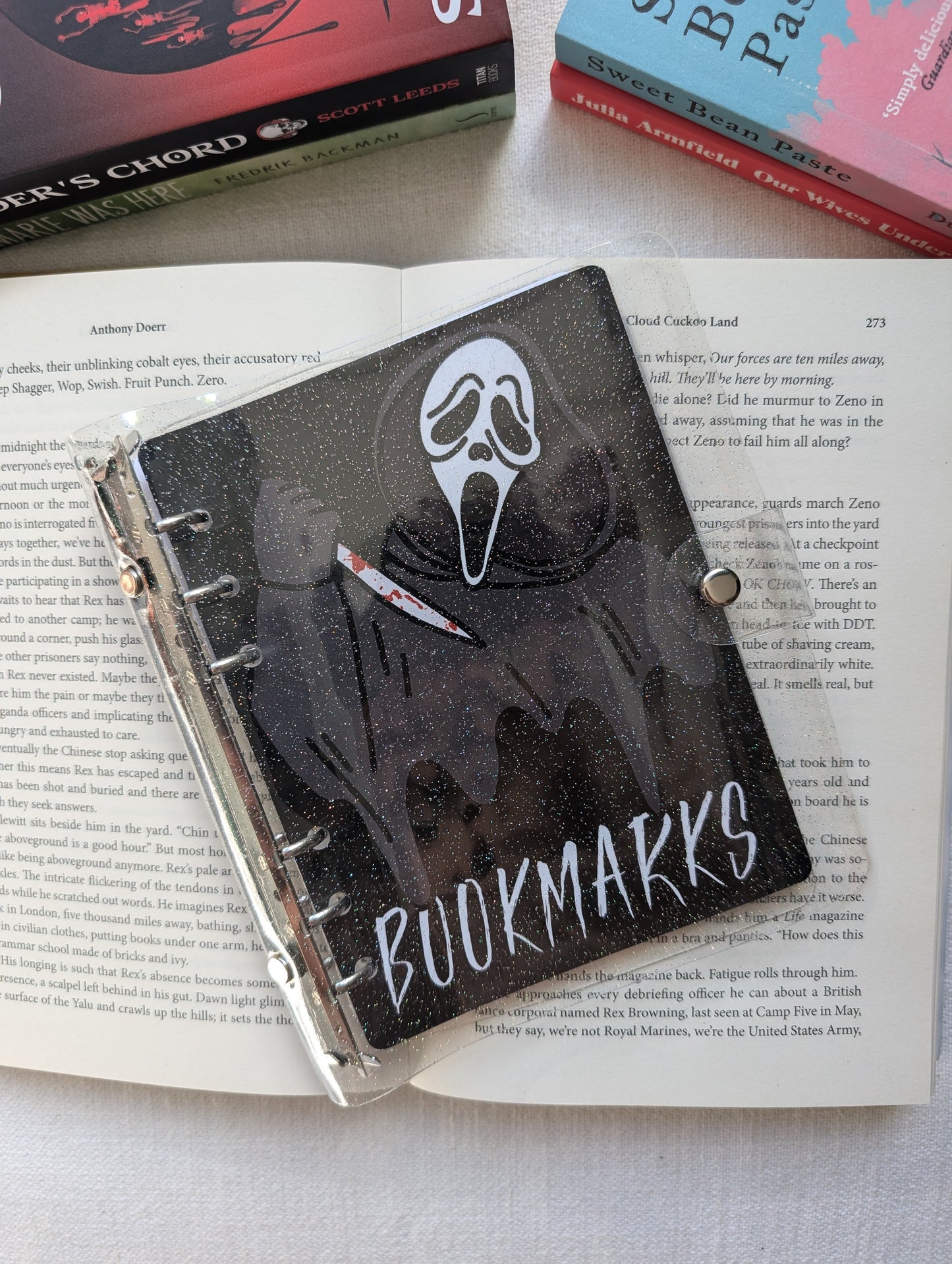 GHOST FACE - BOOKMARK BINDER (+ 4 BOOKMARKS)