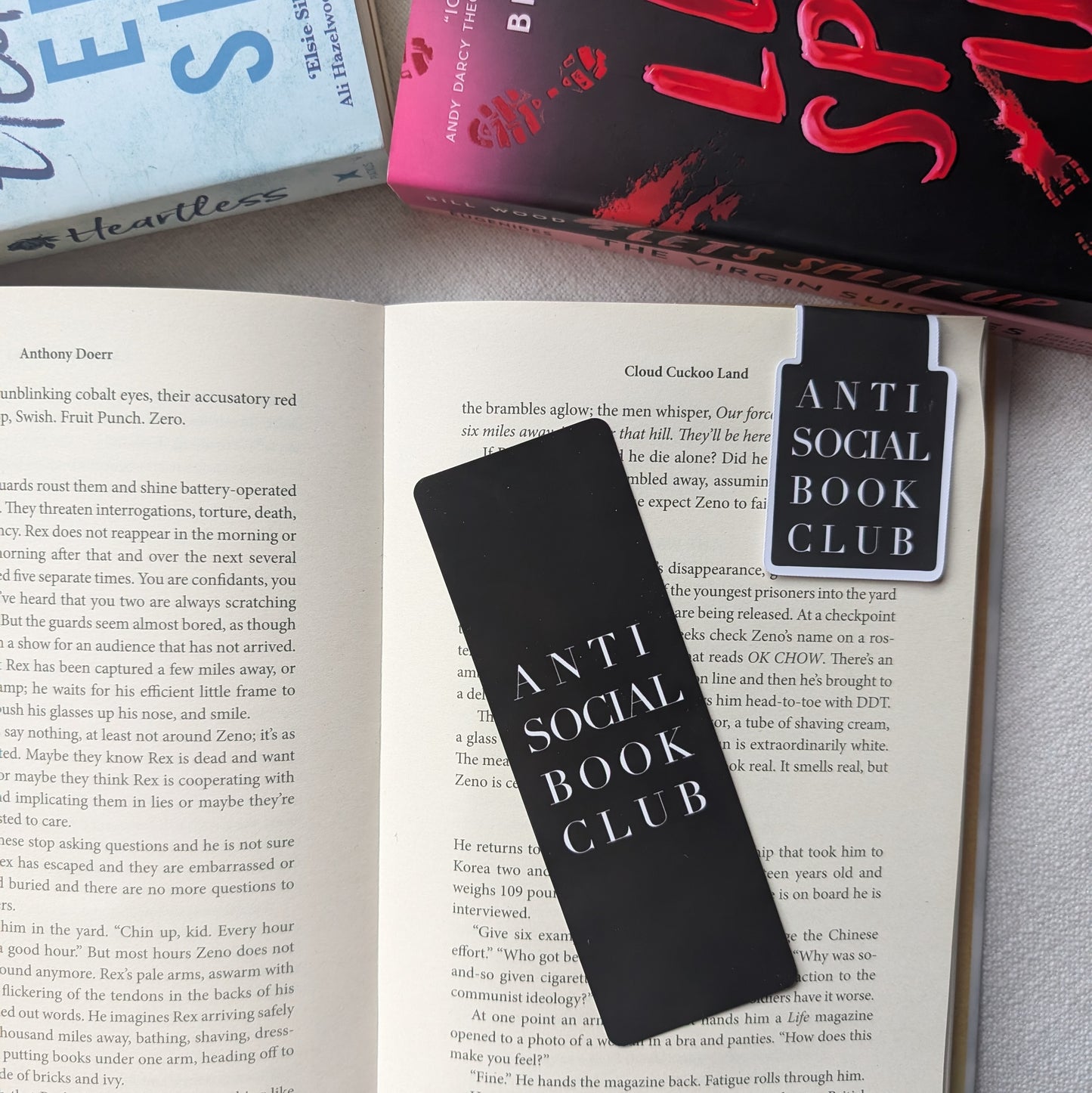 ANTI-SOCIAL BOOK CLUB - BOOKMARK