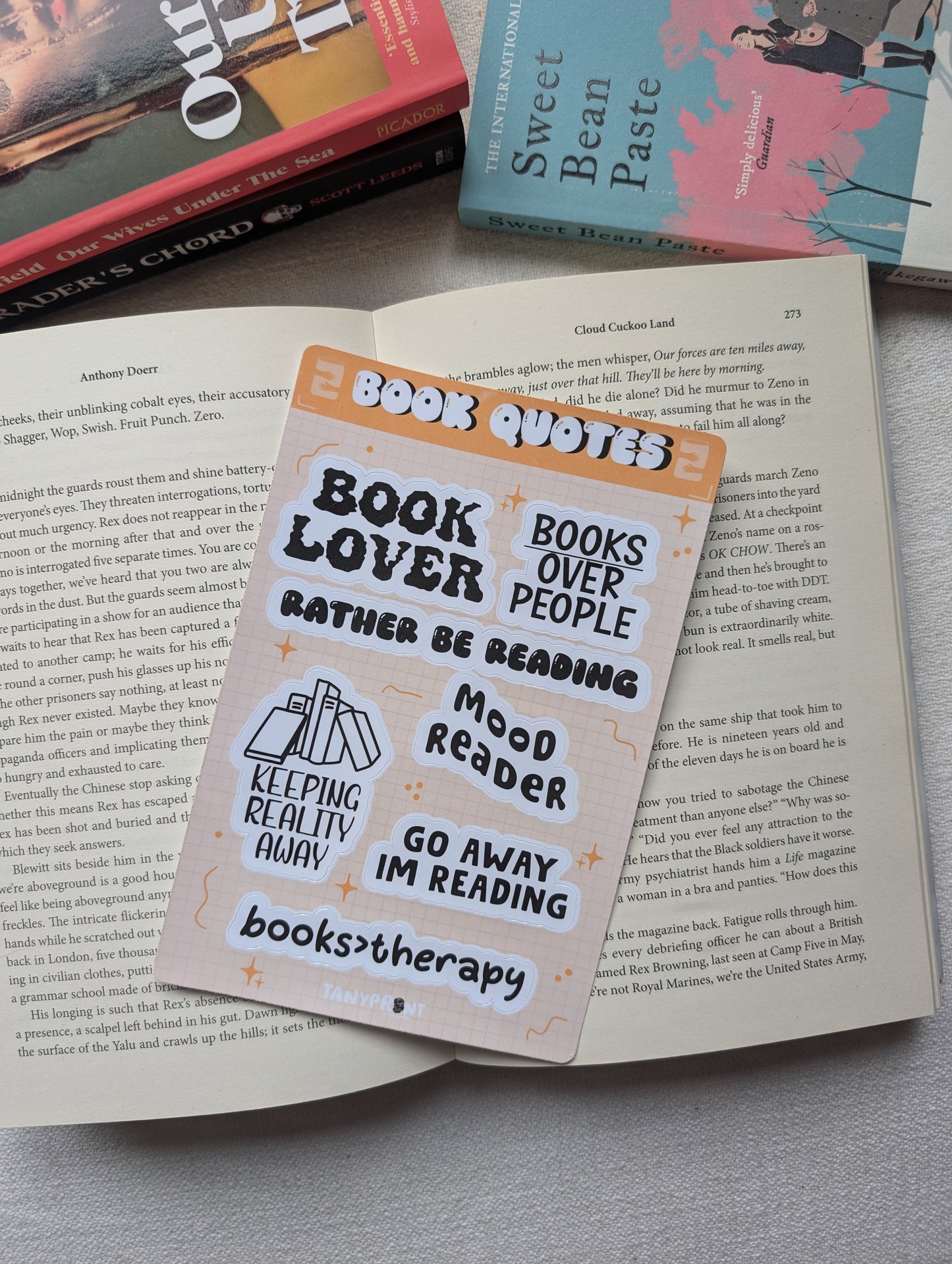 BOOK QUOTES - STICKER SHEET