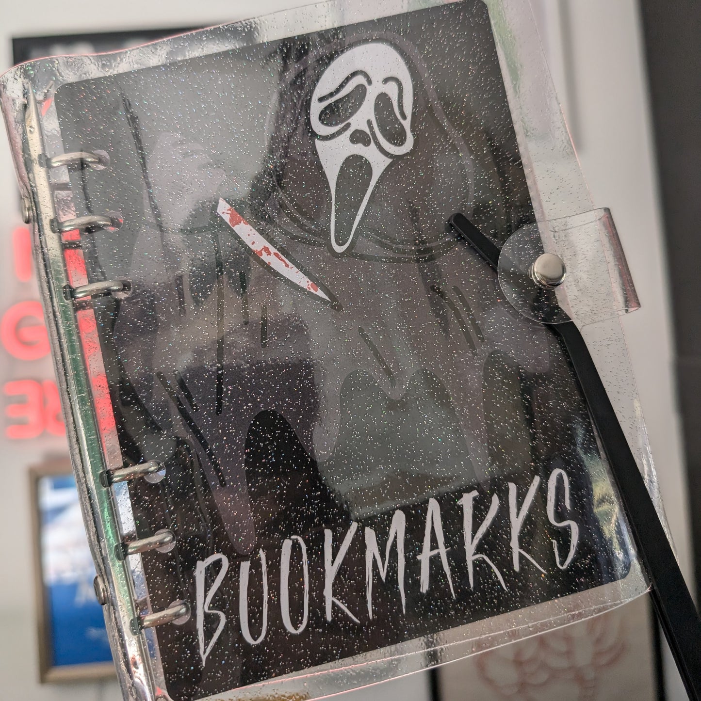 GHOST FACE - BOOKMARK BINDER (+ 4 BOOKMARKS)