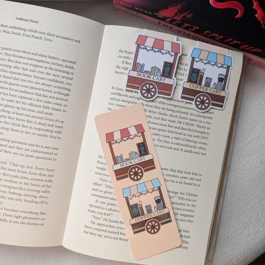 BOOK LOVERS CARTS - BOOKMARK