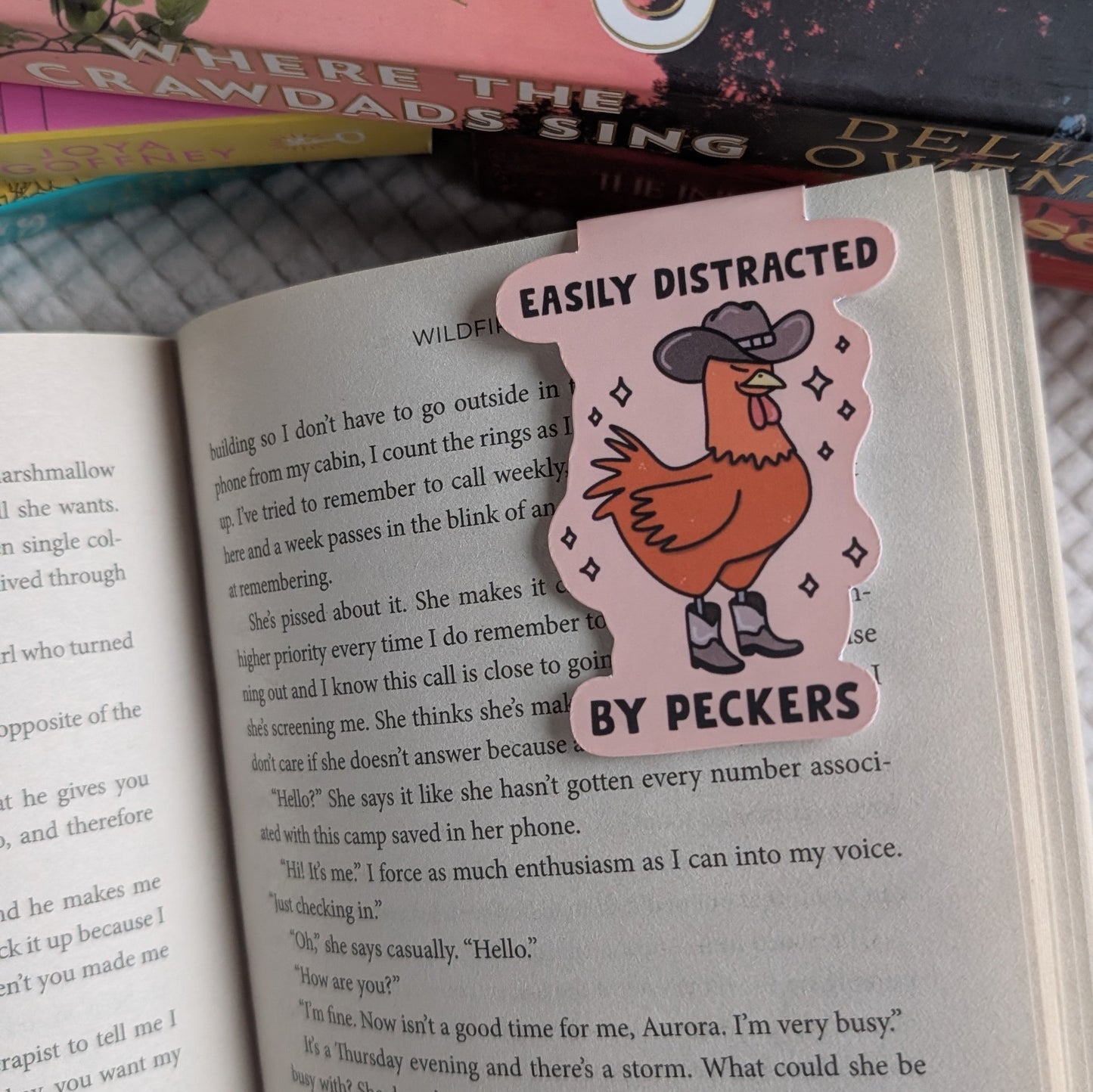 EASILY DISTRACTED BY PECKERS - BOOKMARK