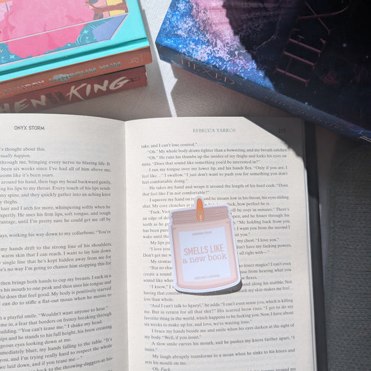 SMELLS LIKE A NEW BOOK - STICKER