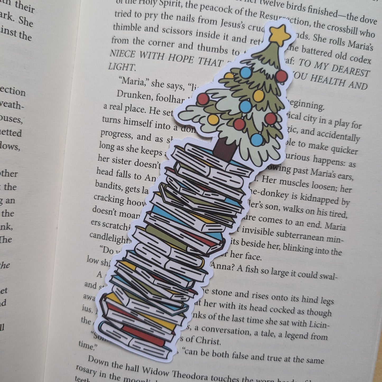 CHRISTMAS TREE STACK - BOOKMARK