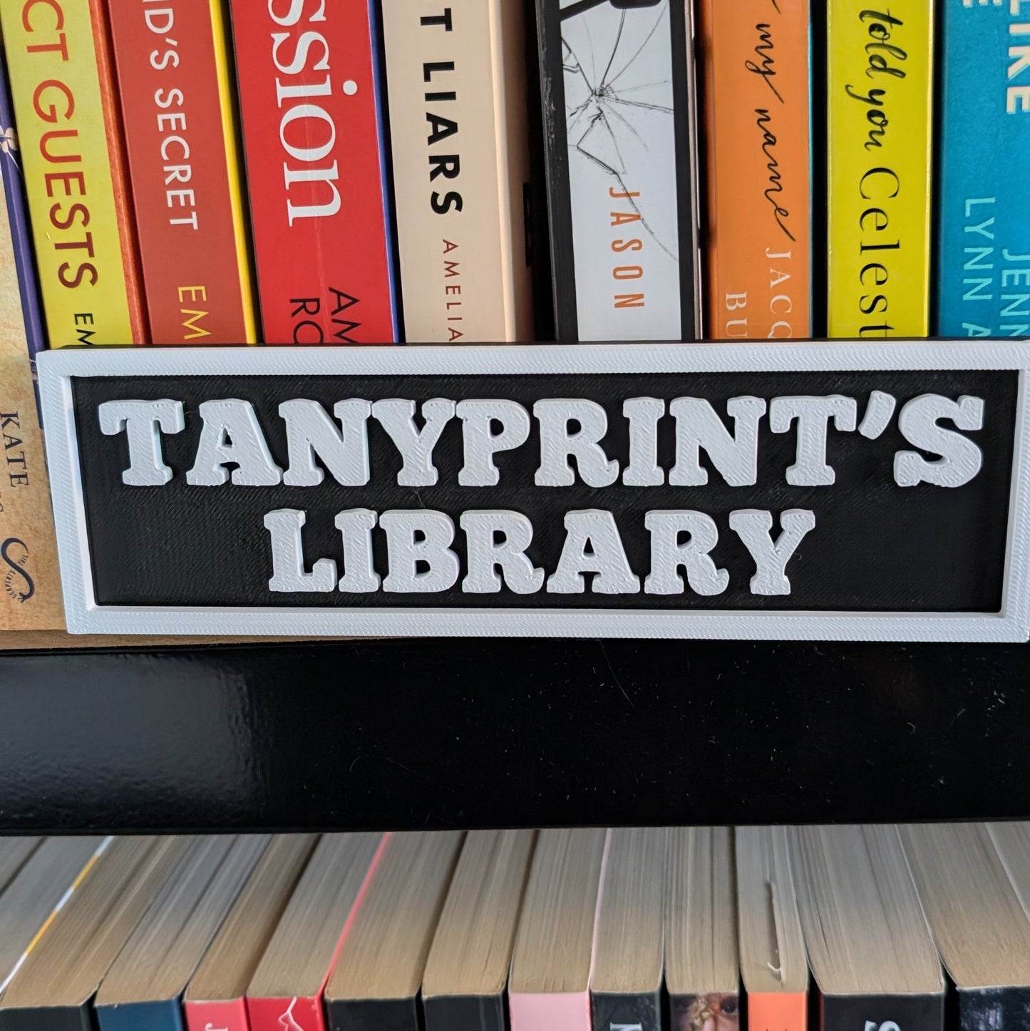 PERSONALIZED LIBRARY SIGNS - 3D PRINTED
